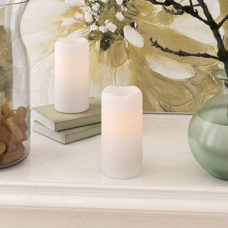 Ophelia & Co. LED Scented Flameless Pillar Candle & Reviews Wayfair